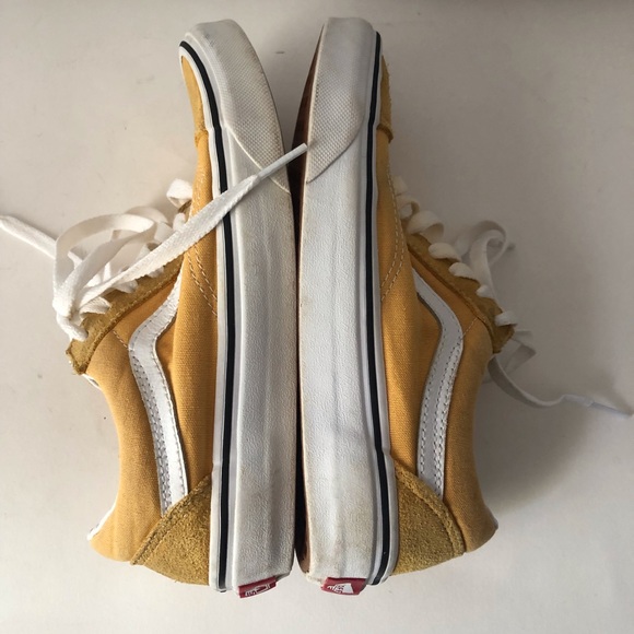 Vans yellow and white old skool men’s size 4 women’s size 5.5 shoe suede - Picture 5 of 7